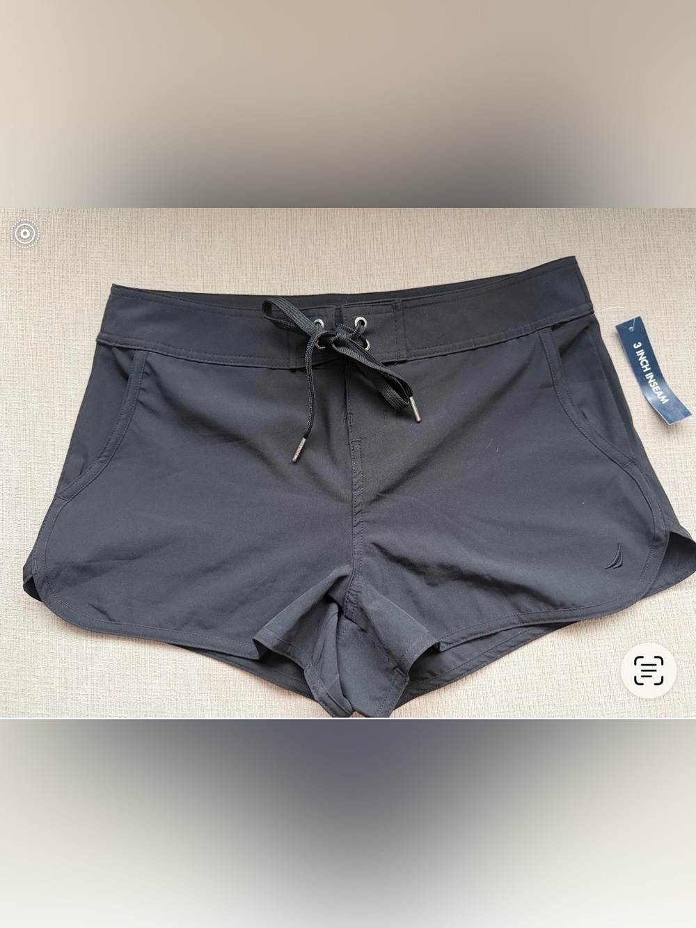 NWT Náutica Black Swim/Board Shorts with Drawstring